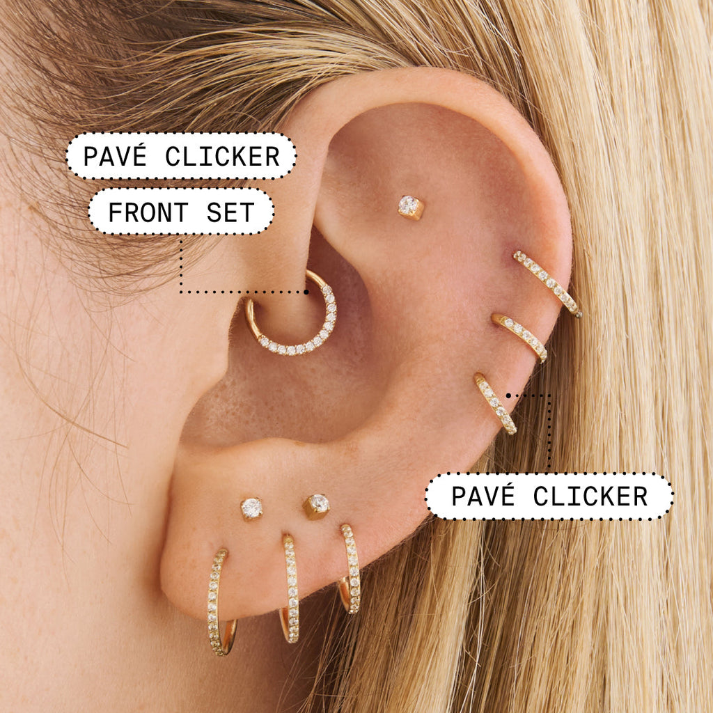 10mm Pave Clicker