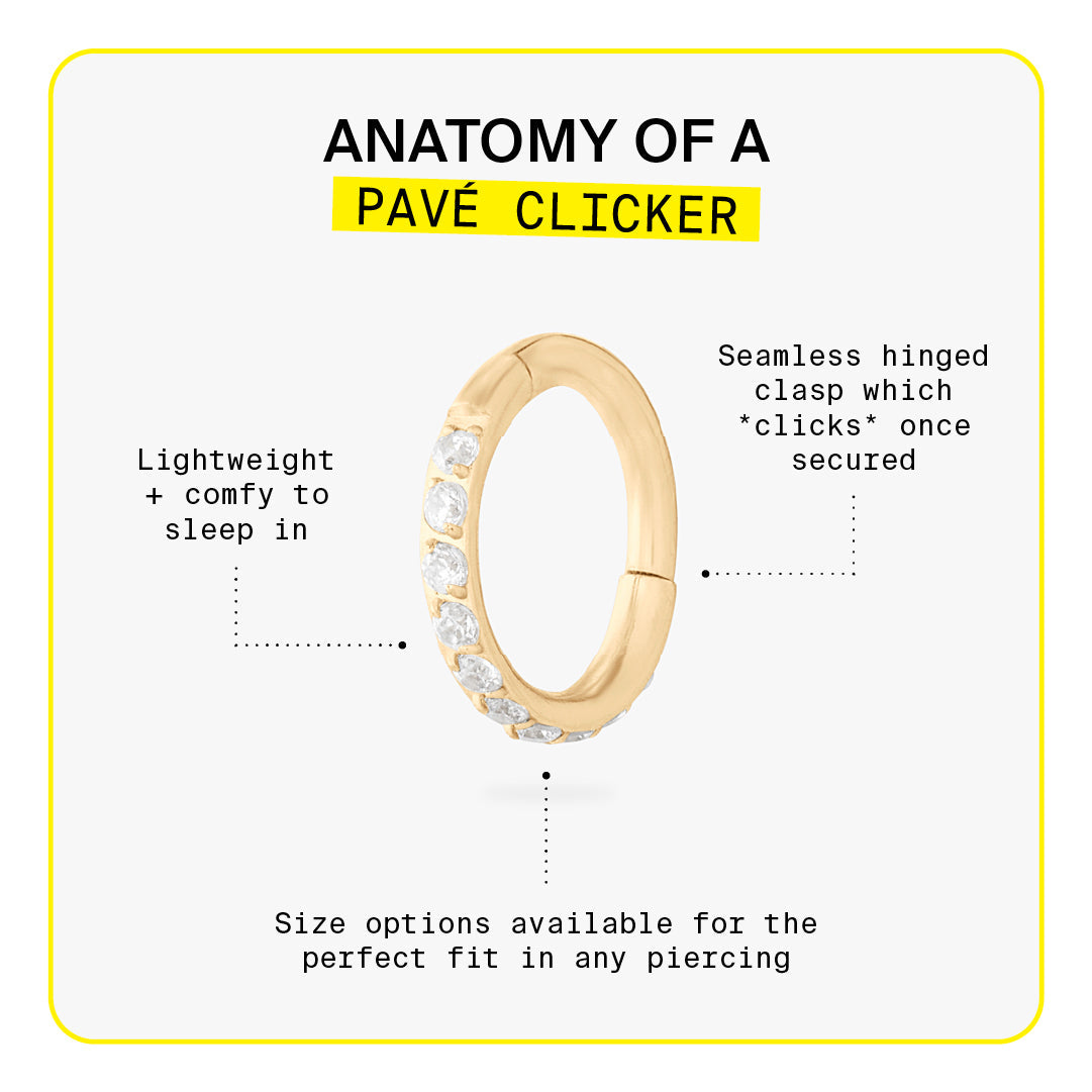 10mm Pave Clicker