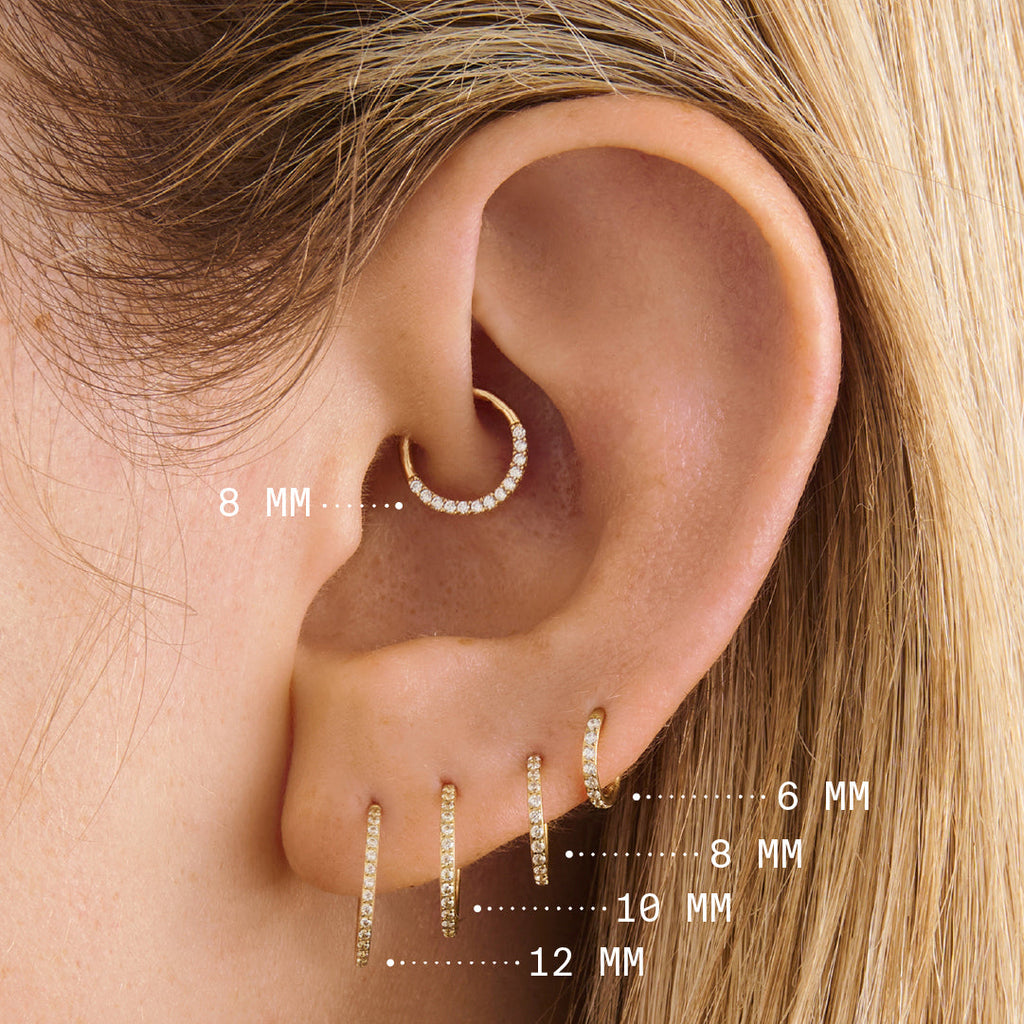 8mm Front Set Pave Clicker