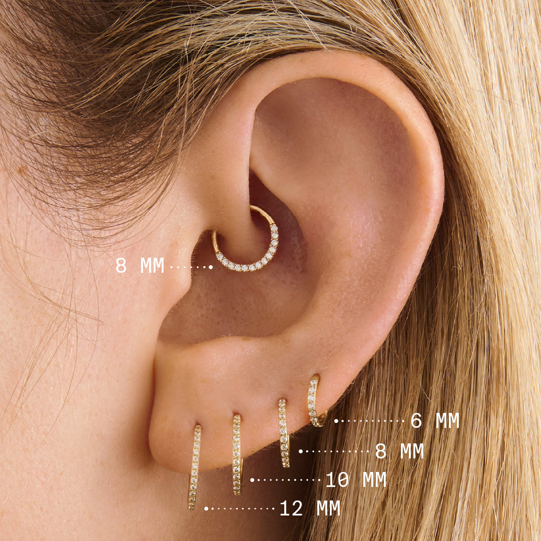 8mm Front Set Pave Clicker