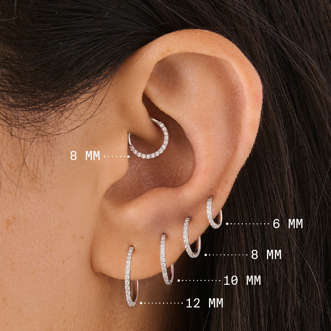 8mm Pave Clicker