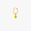Lemon Charm Huggie