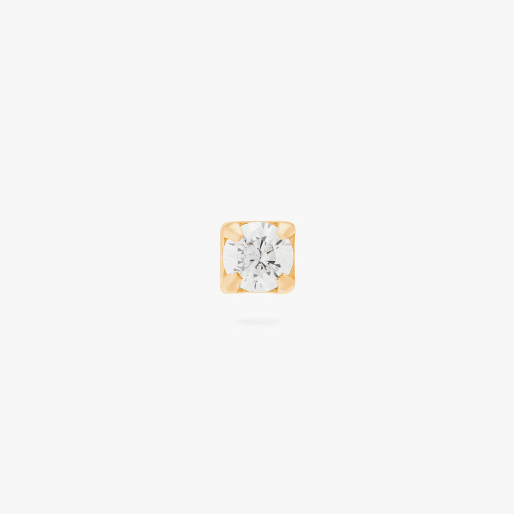 Mini CZ Flatback Stud