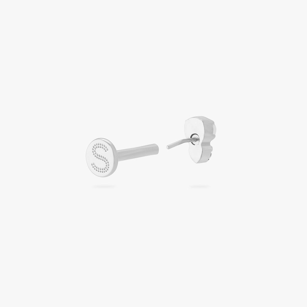 Stacked CZ Pearl Flatback Stud