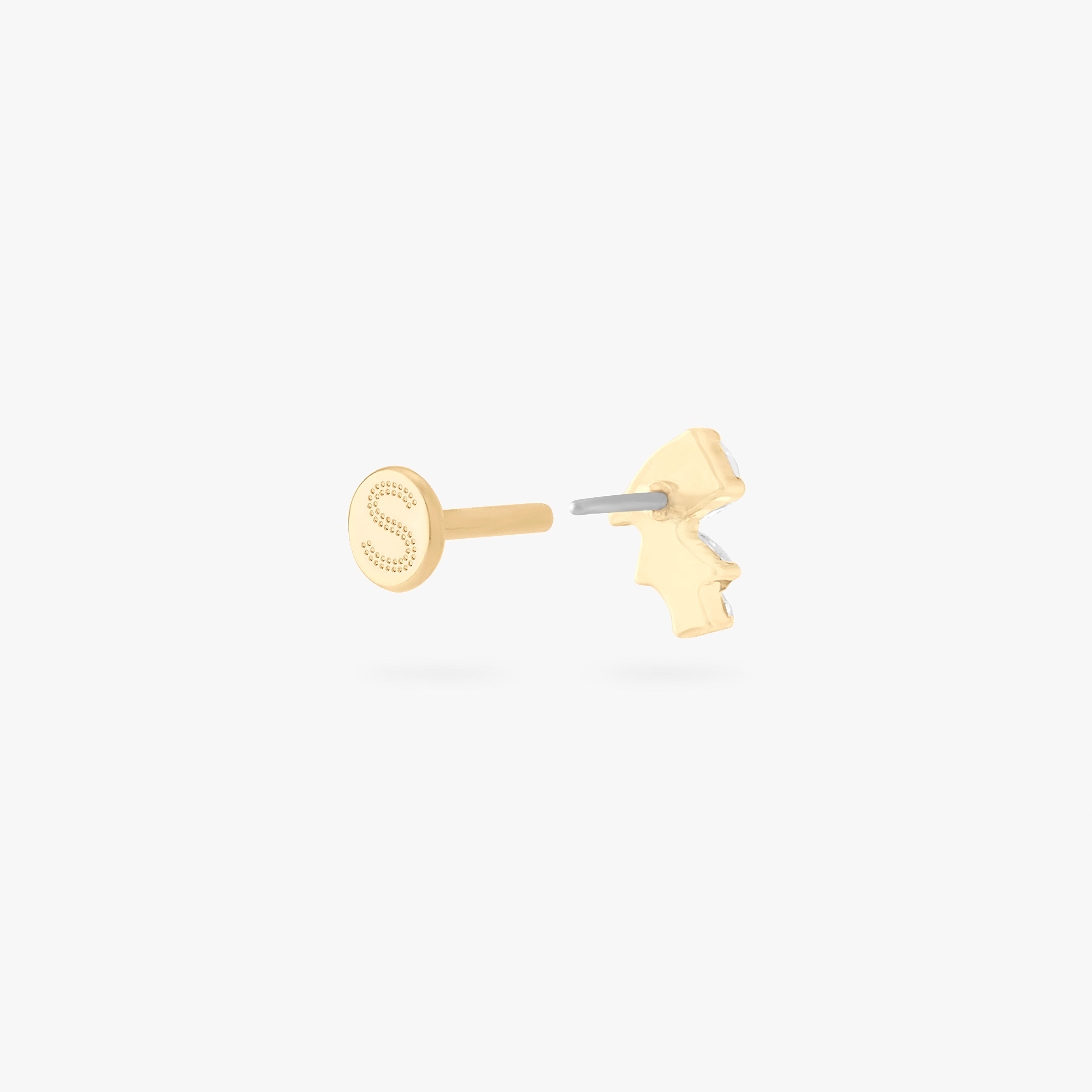 Pear Cluster Flatback Stud