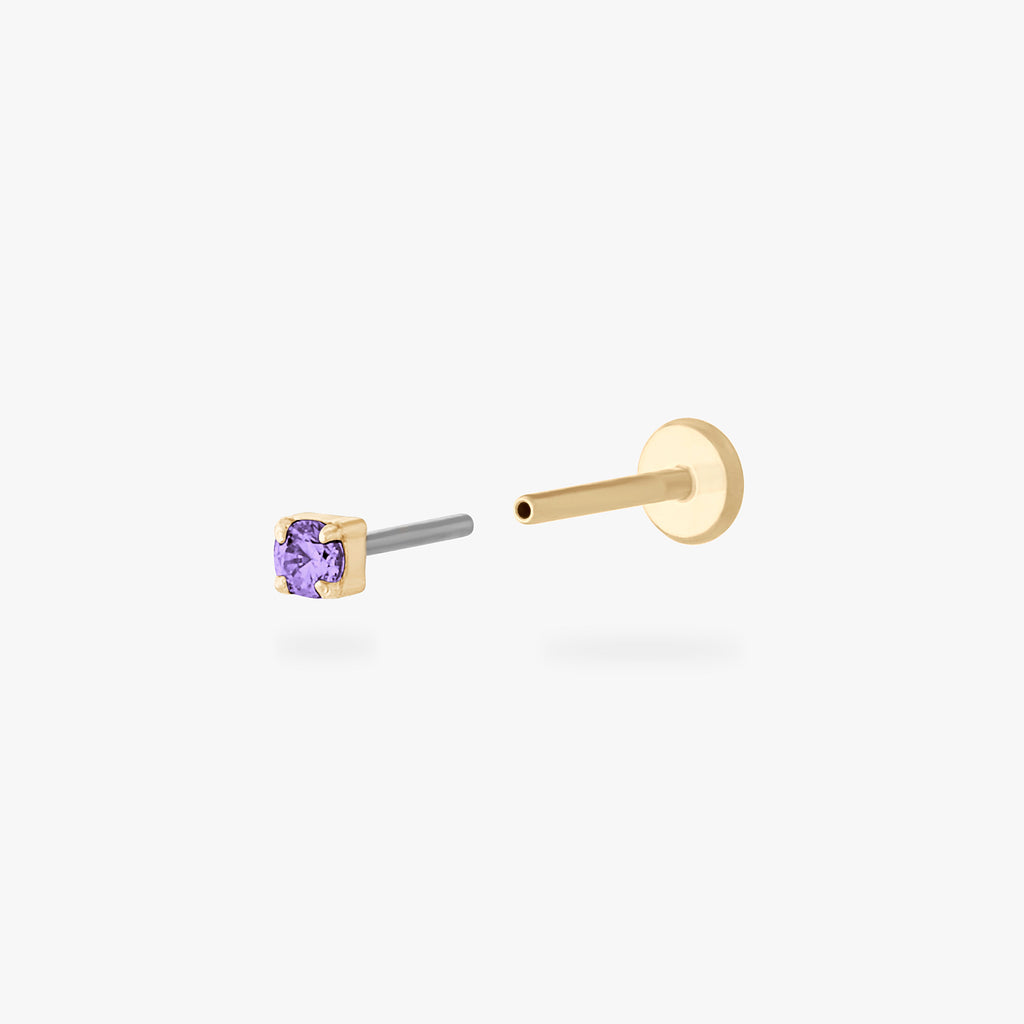 Micro CZ Flatback Stud