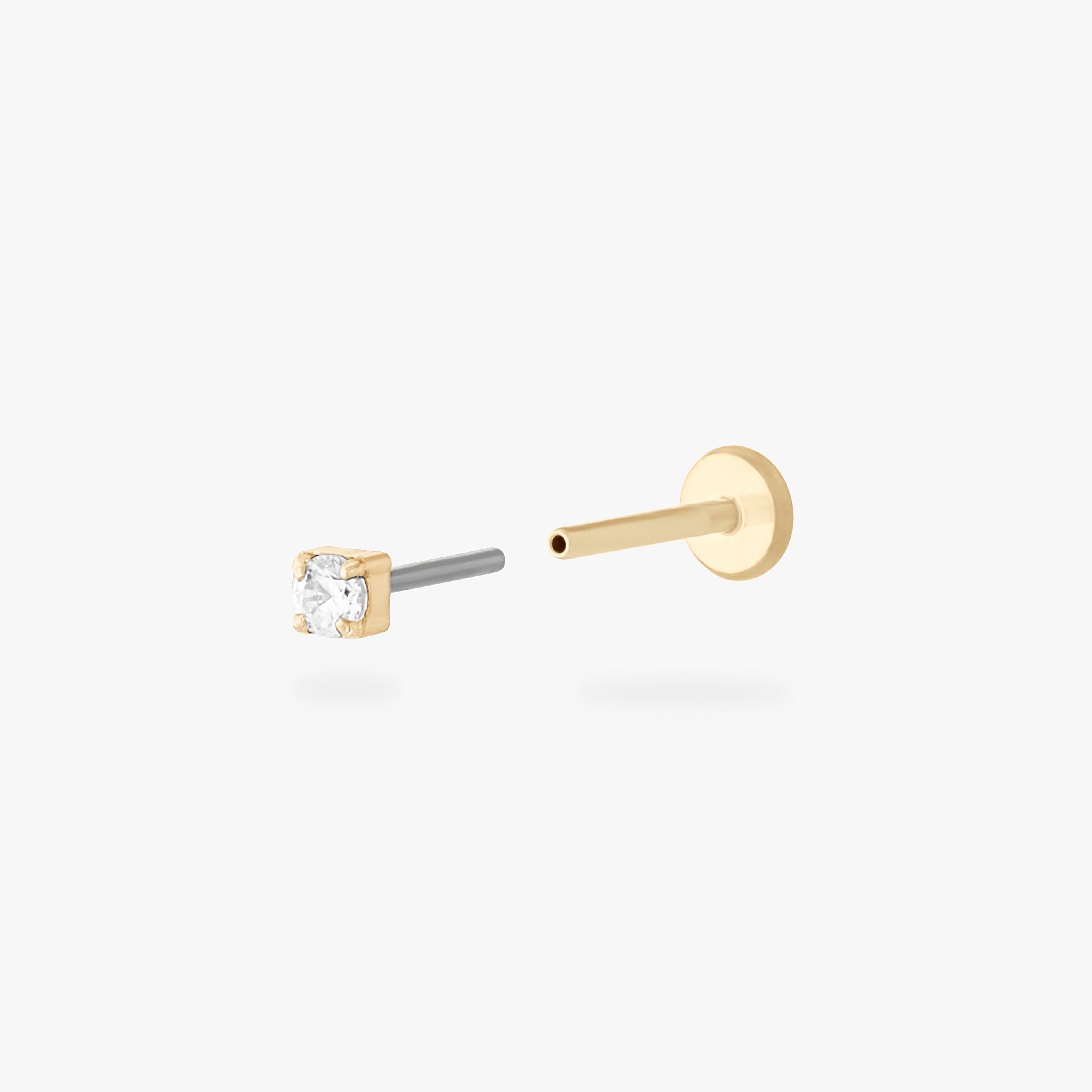 Micro CZ Flatback Stud