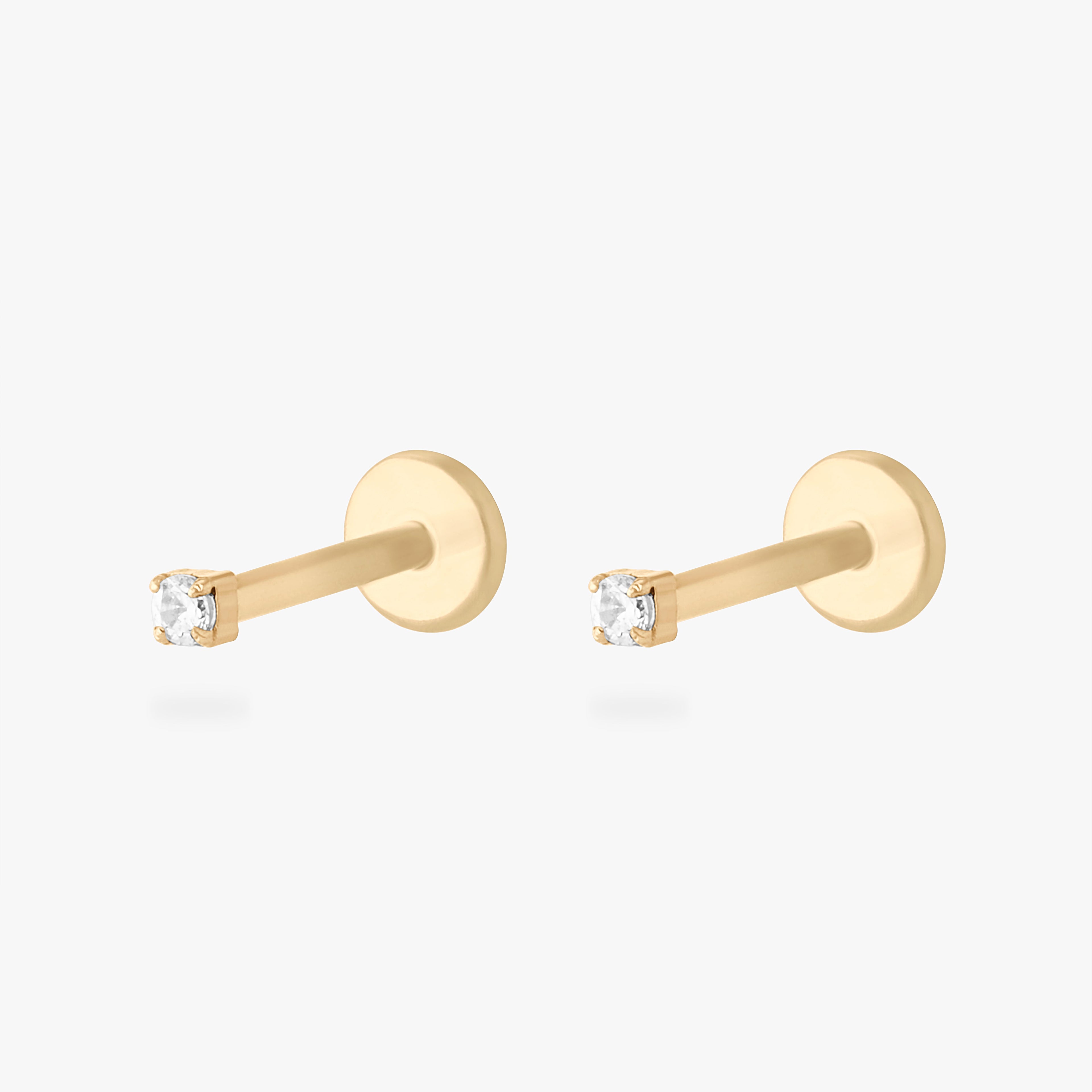 Micro CZ Flatback Stud