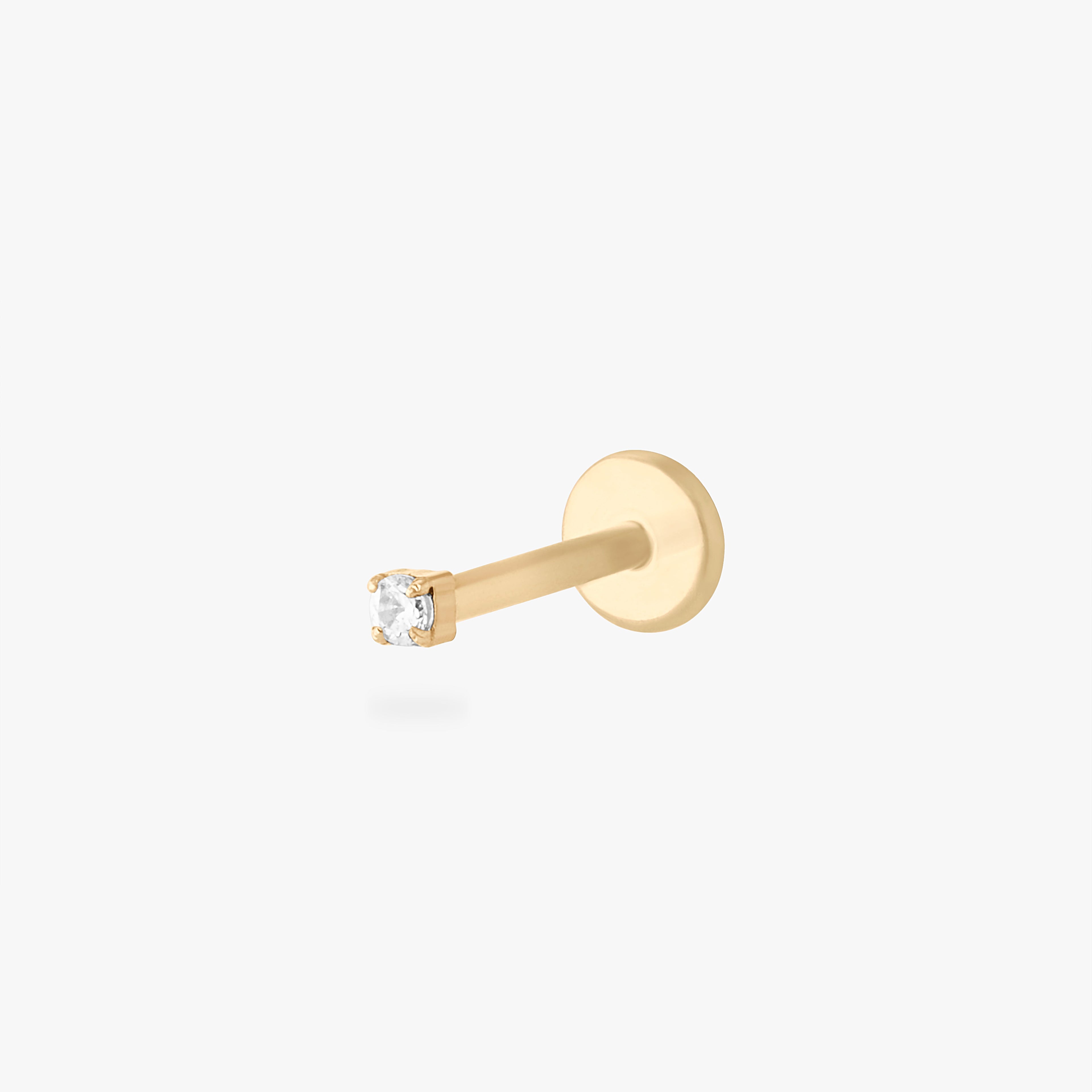Micro CZ Flatback Stud