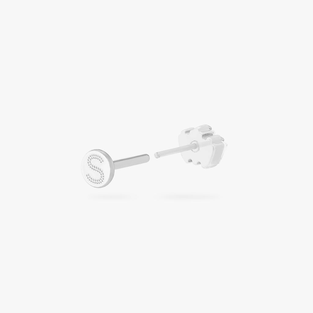 Micro Crown Baguette Flatback Stud