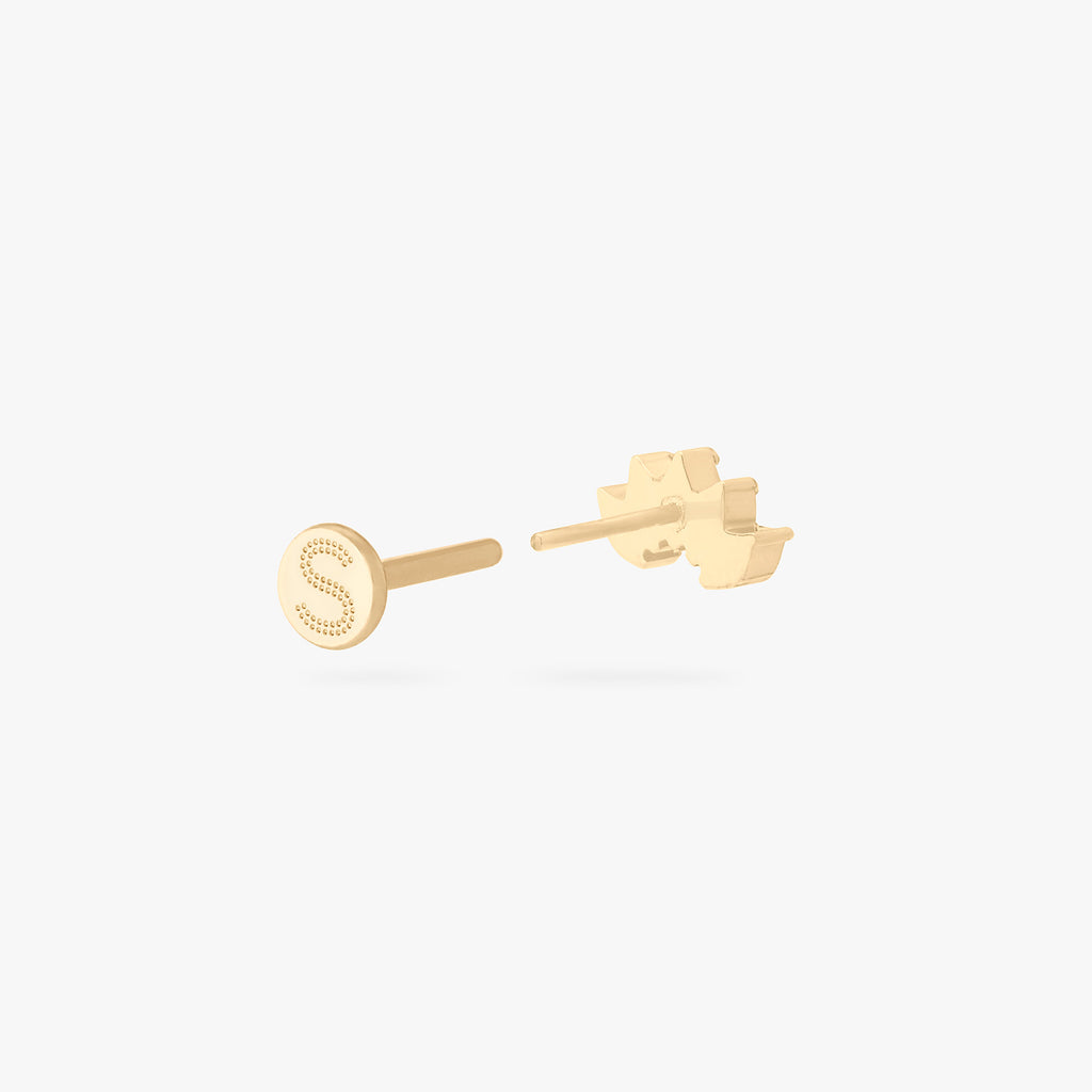 Micro Crown Marquise Flatback Stud