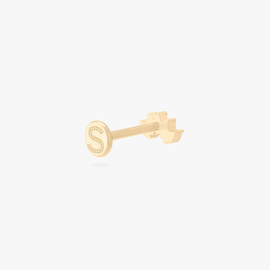 Micro Crown Marquise Flatback Stud