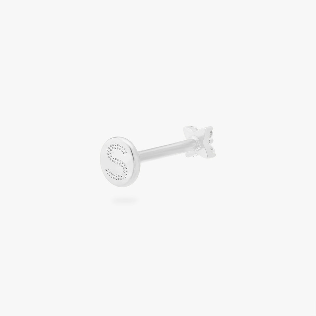 Pave X Flatback Stud