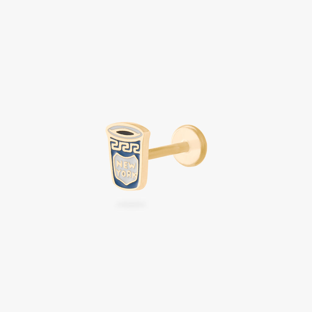 Coffee Cup Flatback Stud