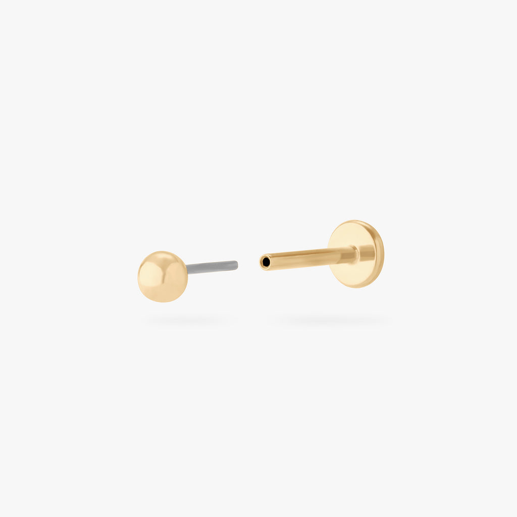 14K Ball Flatback