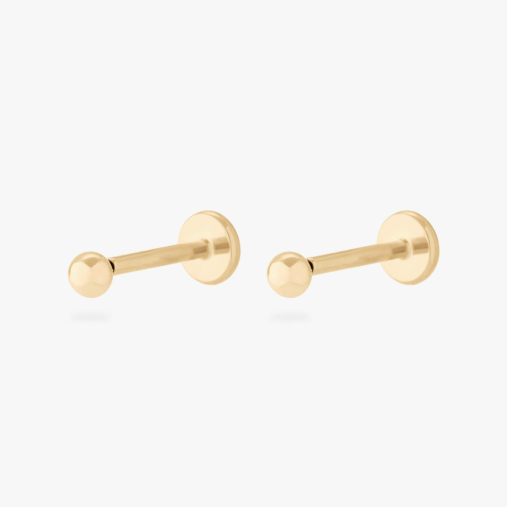 14K Ball Flatback