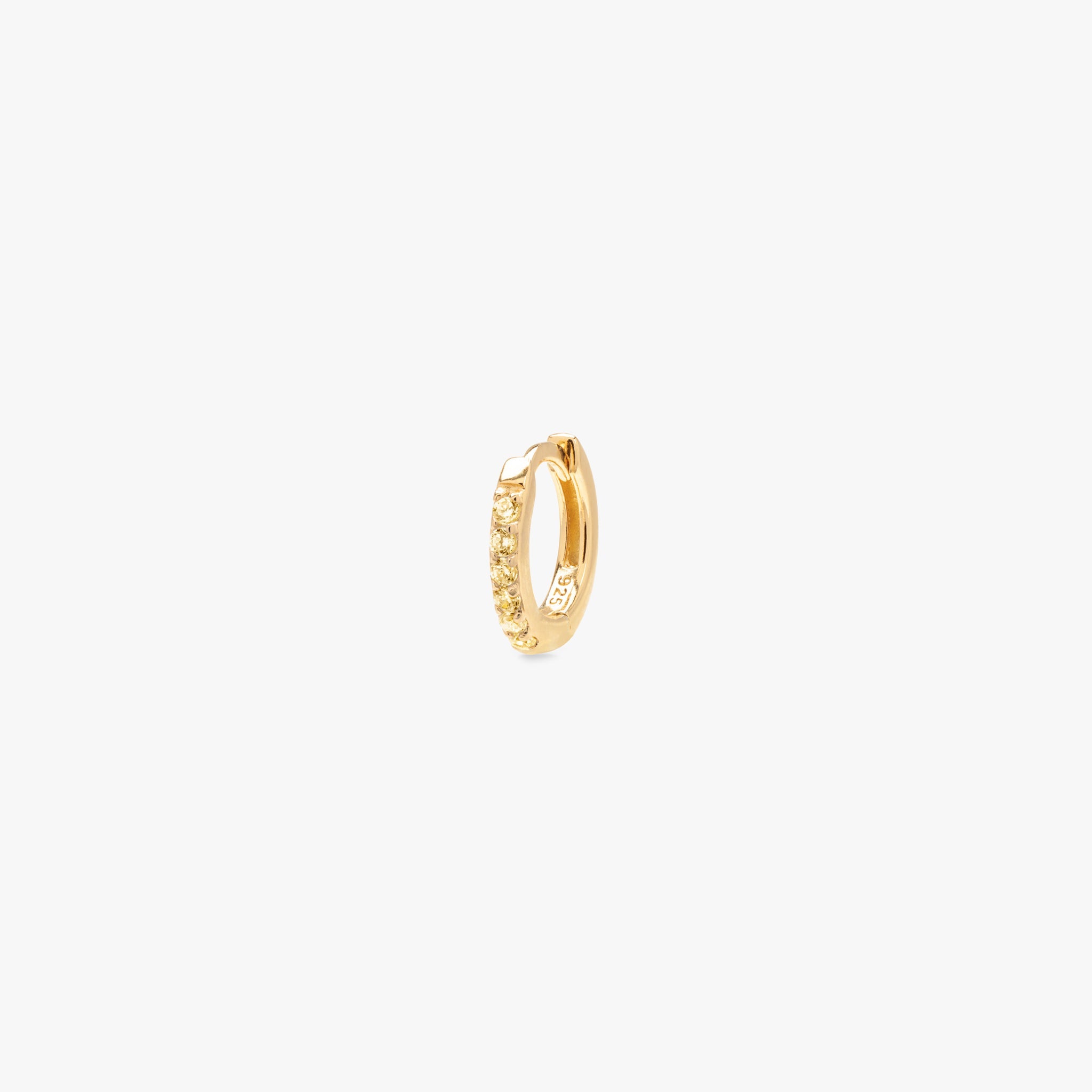 Mini Pave Huggie
