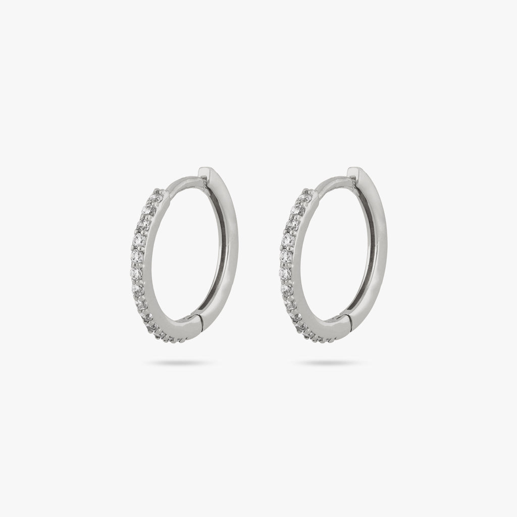 Small Pave Hoop