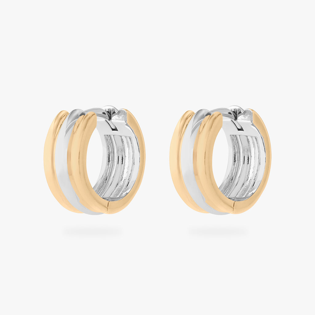 Two Tone Chunky Hoop