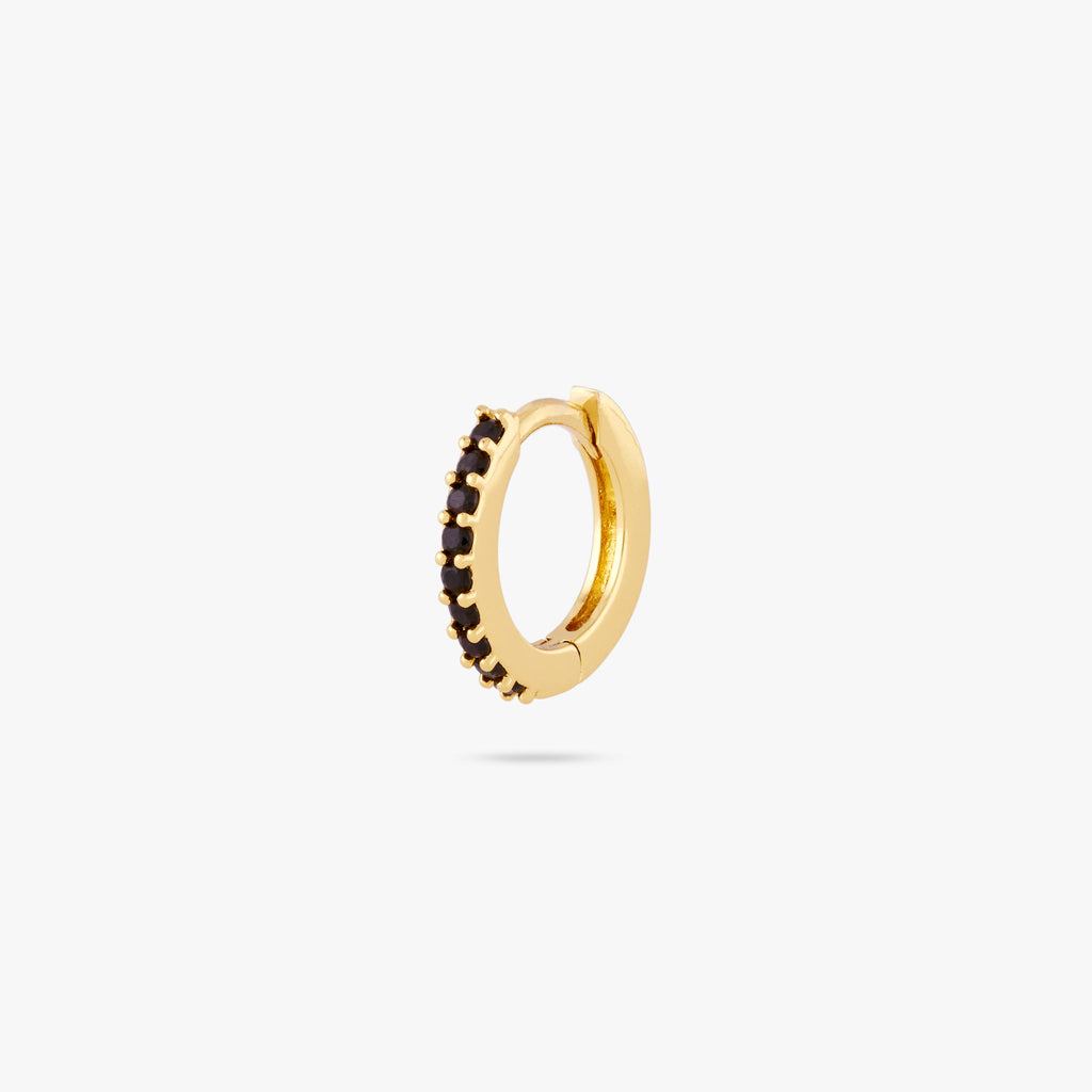 Mini Pave Huggie