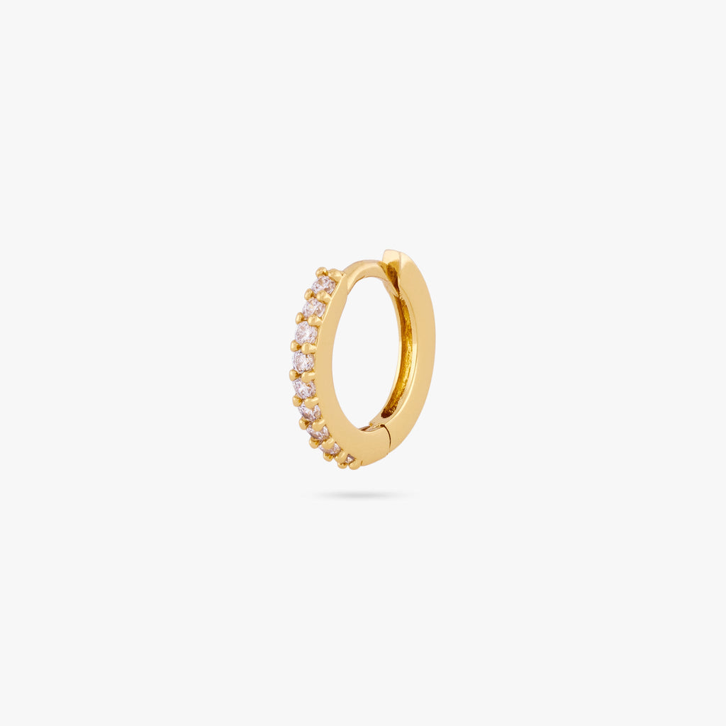 Mini Pave Huggie