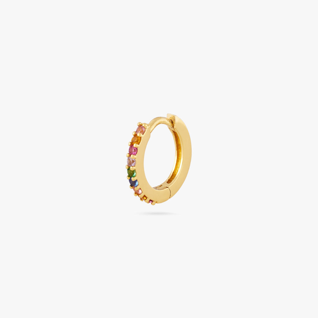 Mini Pave Huggie