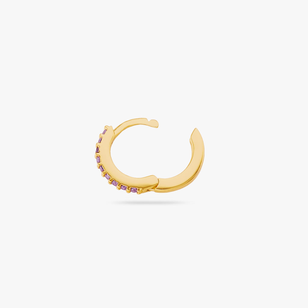 Mini Pave Huggie