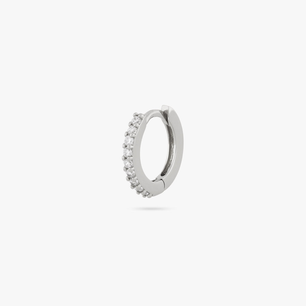 Mini Pave Huggie
