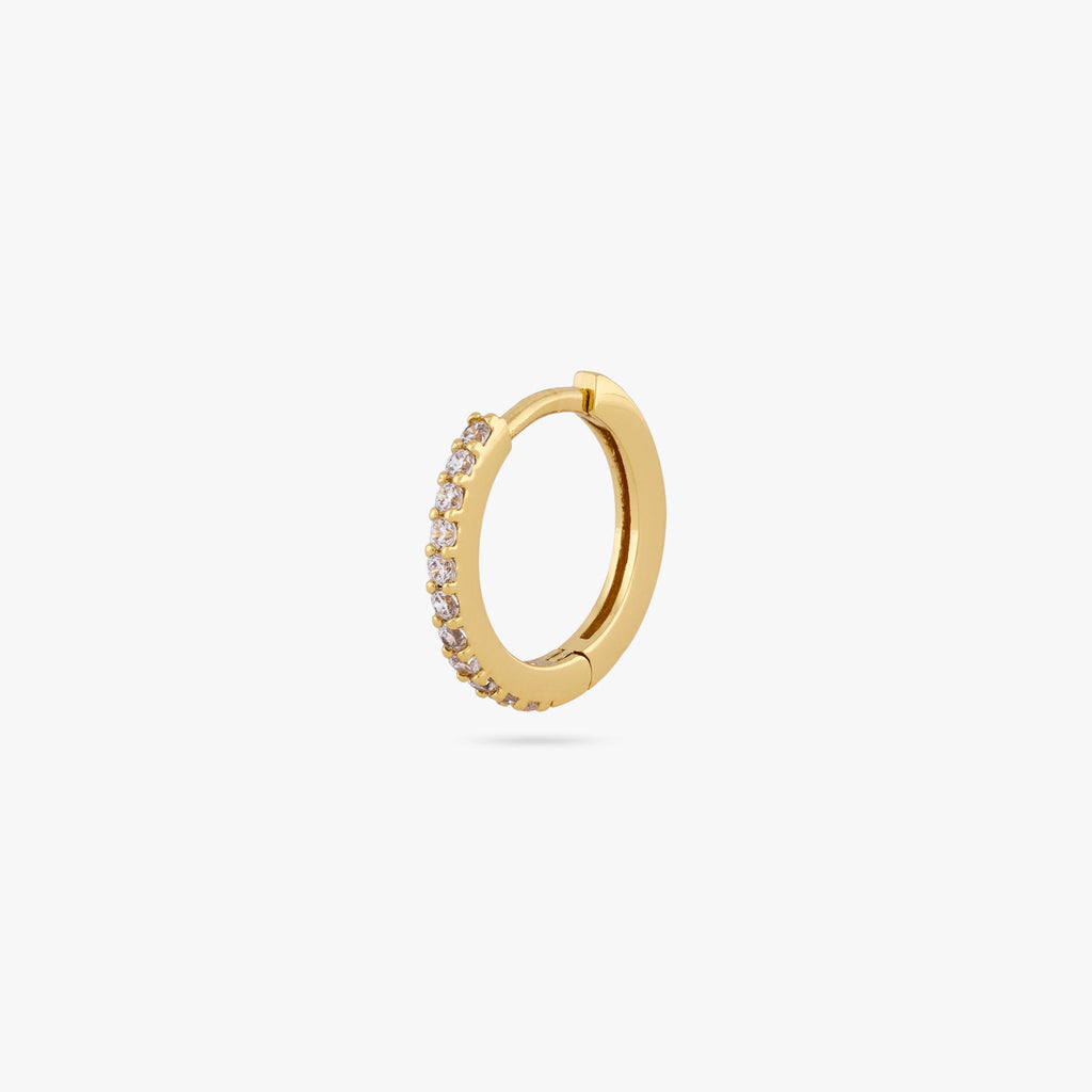 Small Pave Huggie
