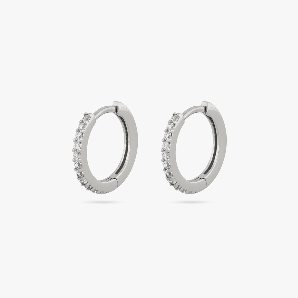 Small Pave Huggie