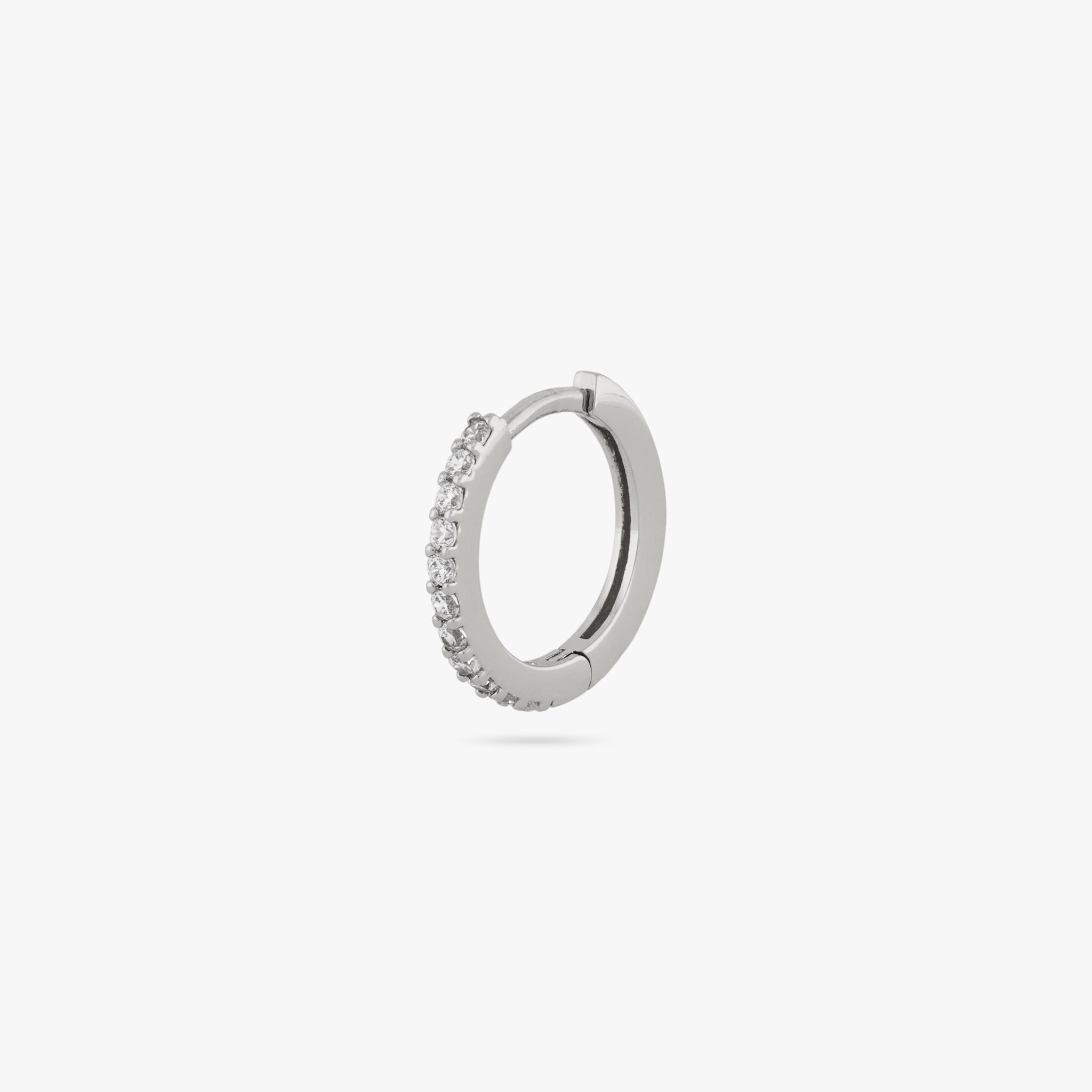 Small Pave Huggie