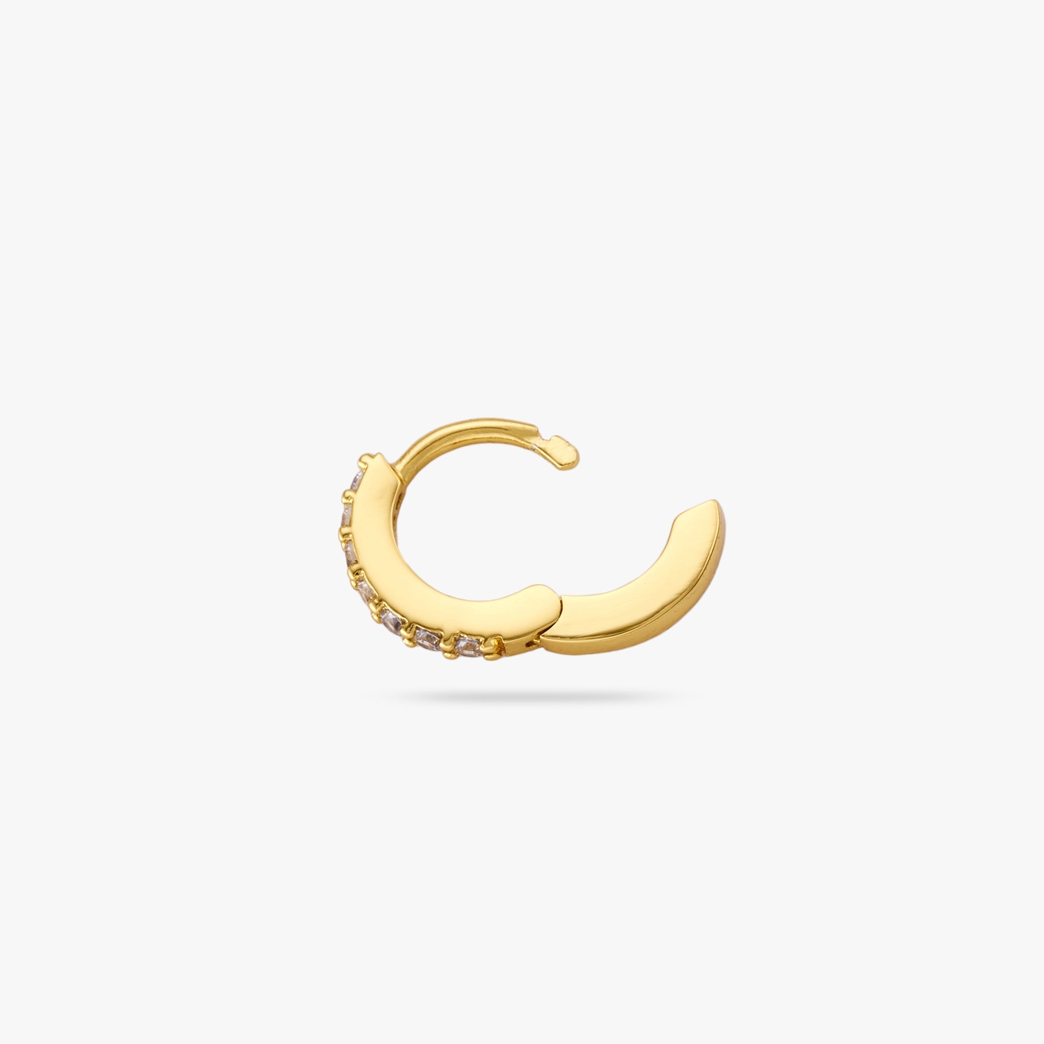 Micro Pave Huggie