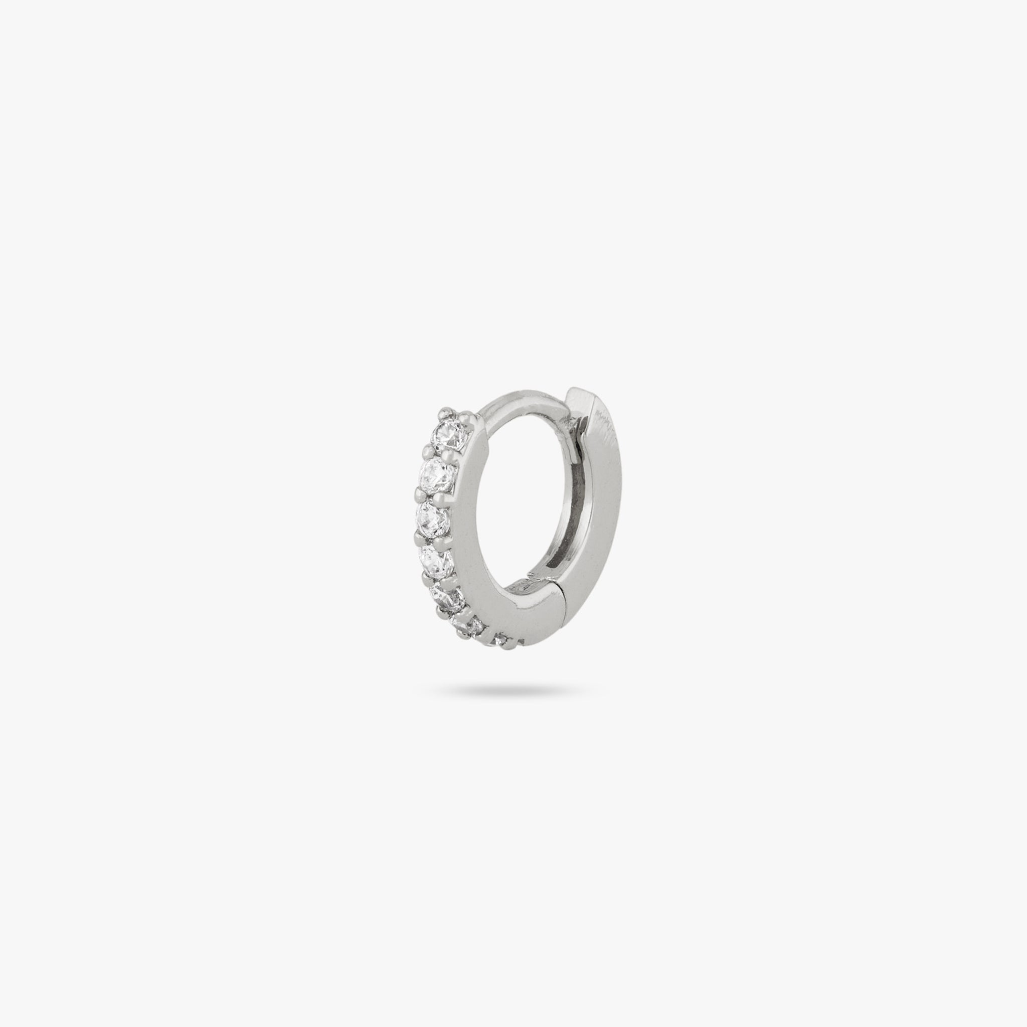 Micro Pave Huggie