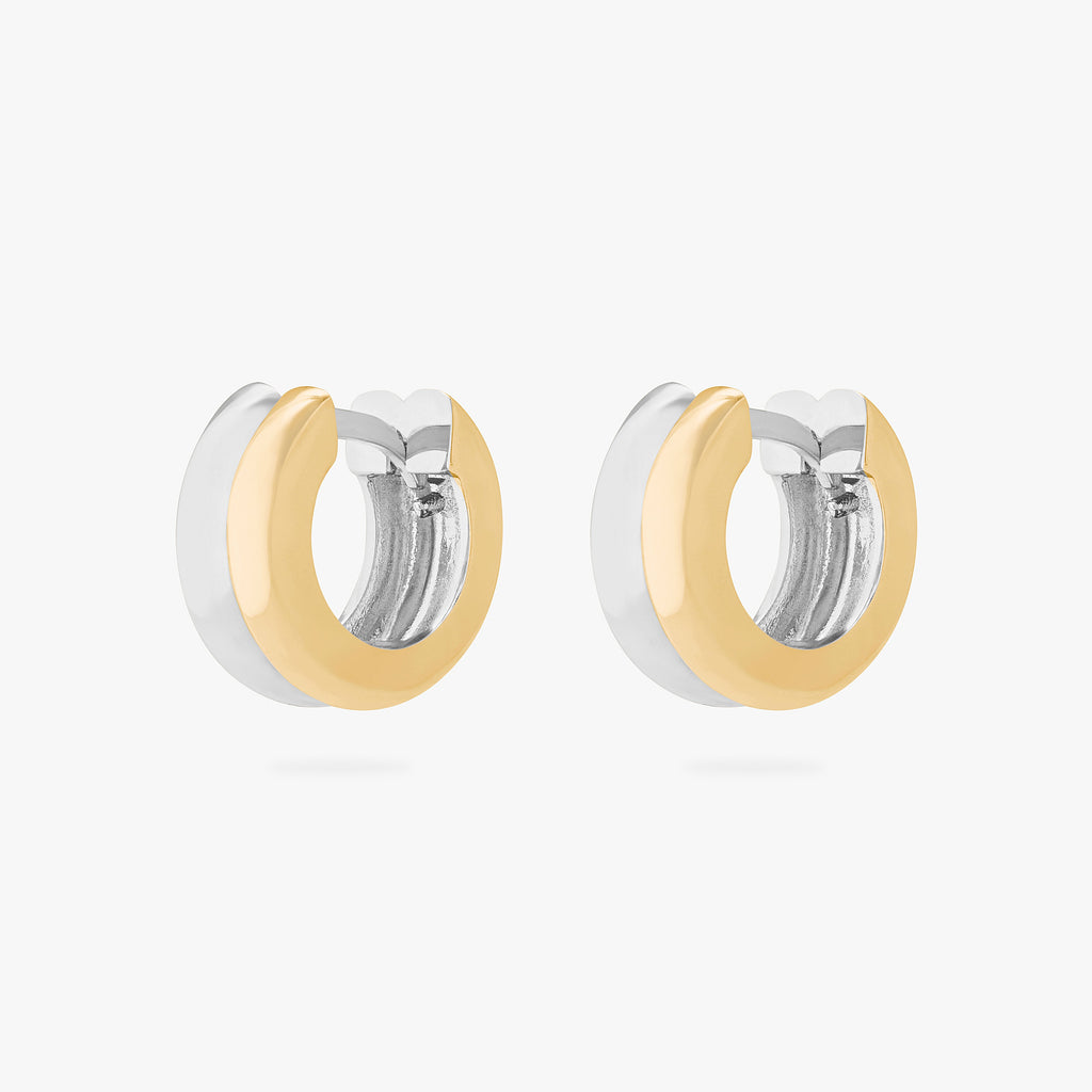 Two Tone Chunky Huggie