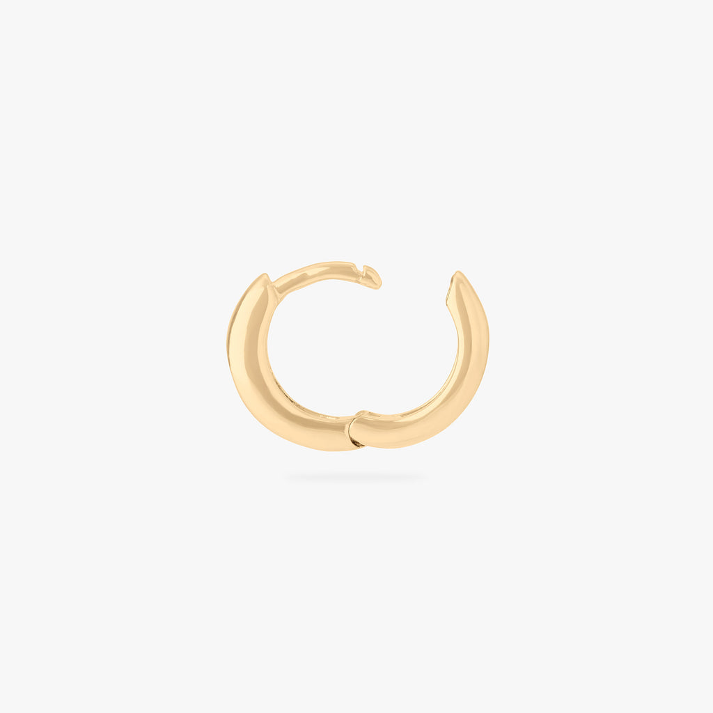 Chunky Pear CZ Huggie