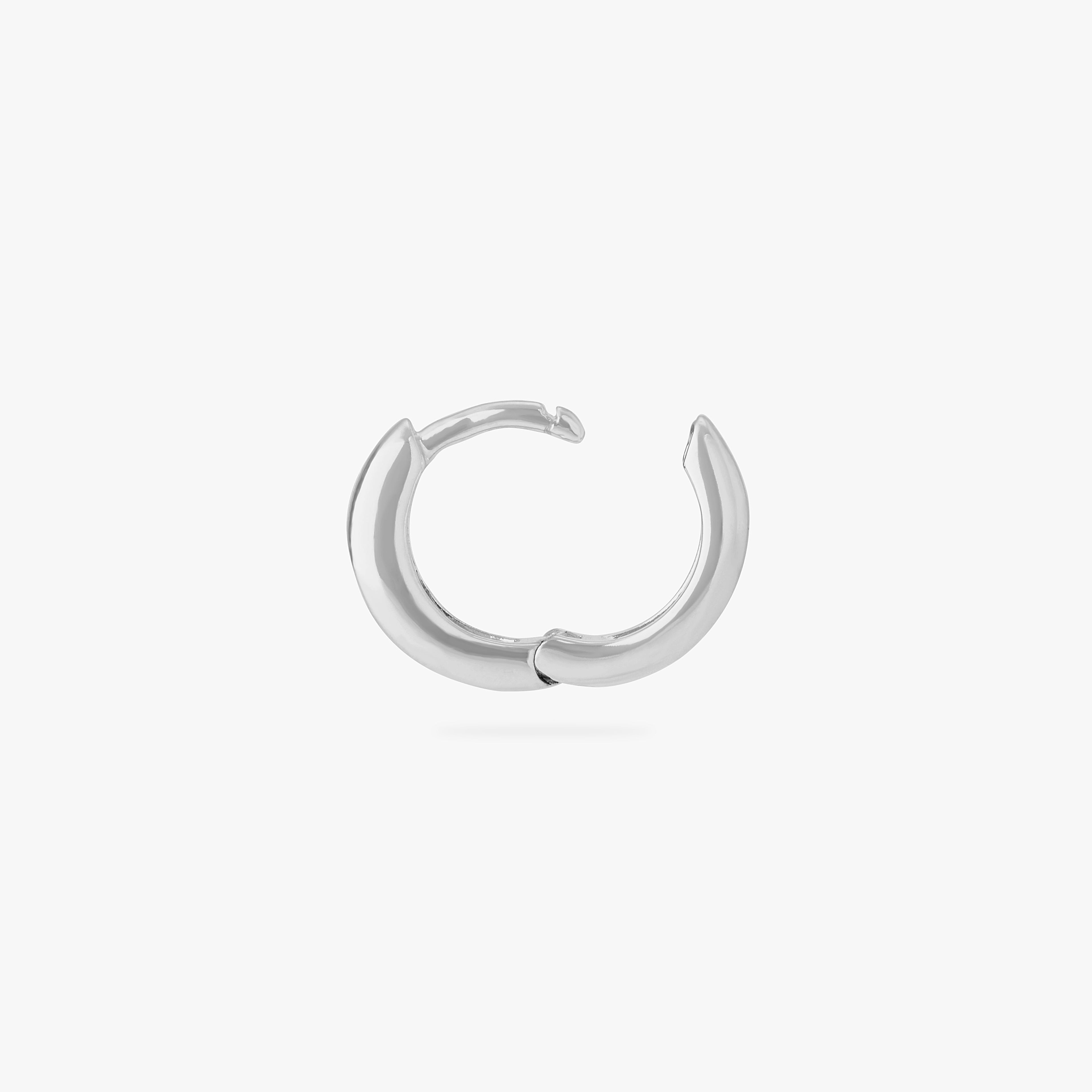 Chunky Pear CZ Huggie