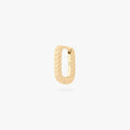 Square Twist Huggie