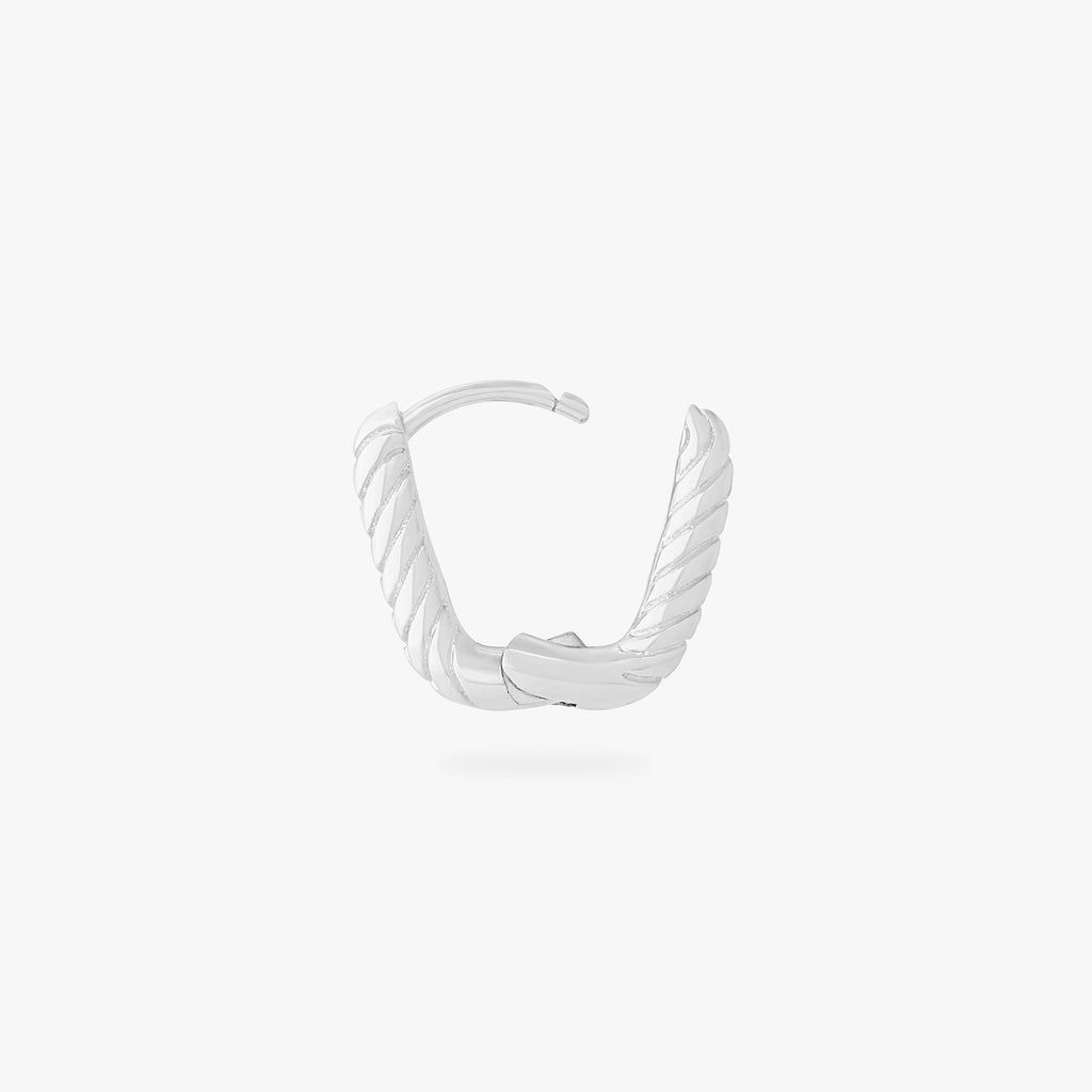Square Twist Huggie