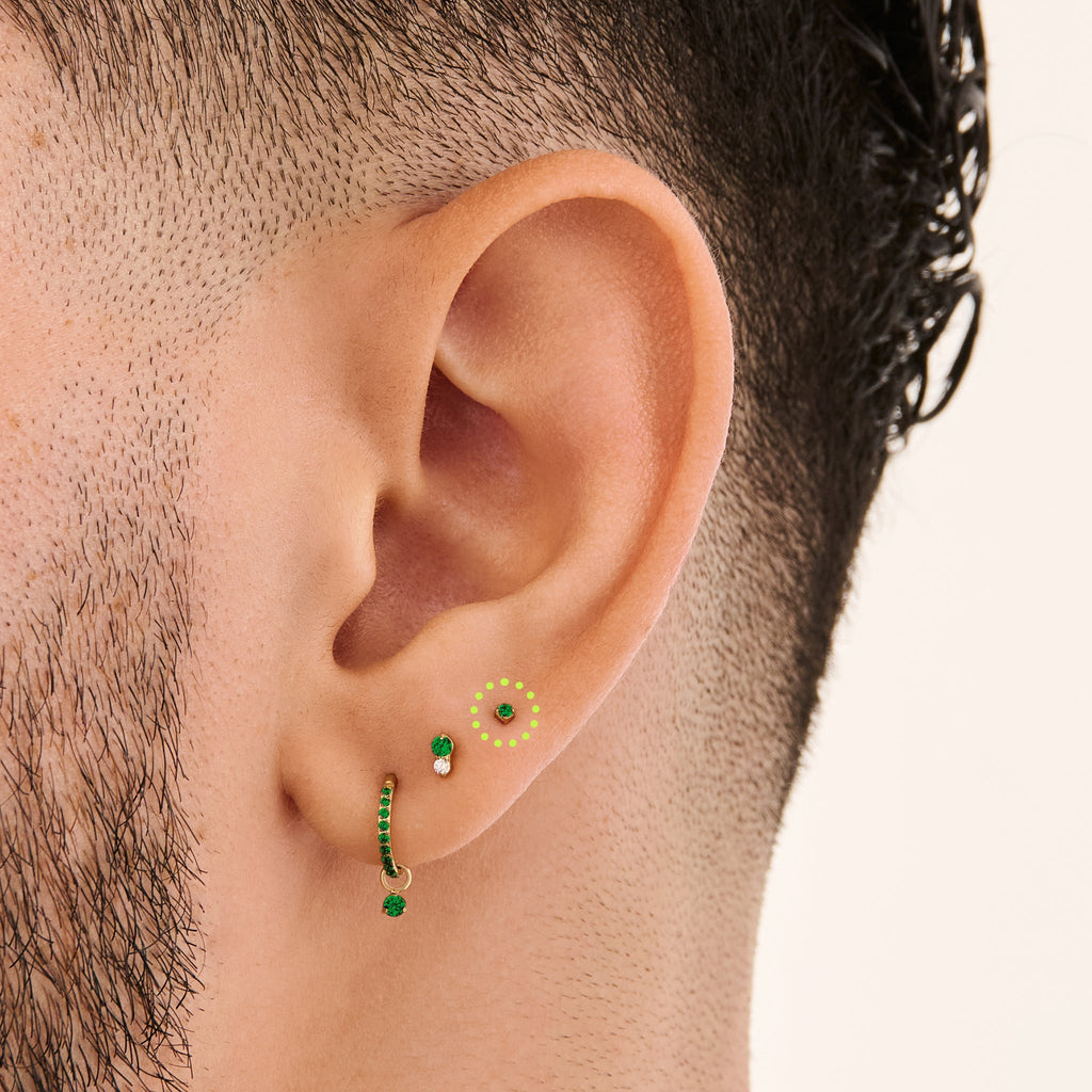 Micro CZ Flatback Stud