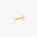 14K Heart Flatback