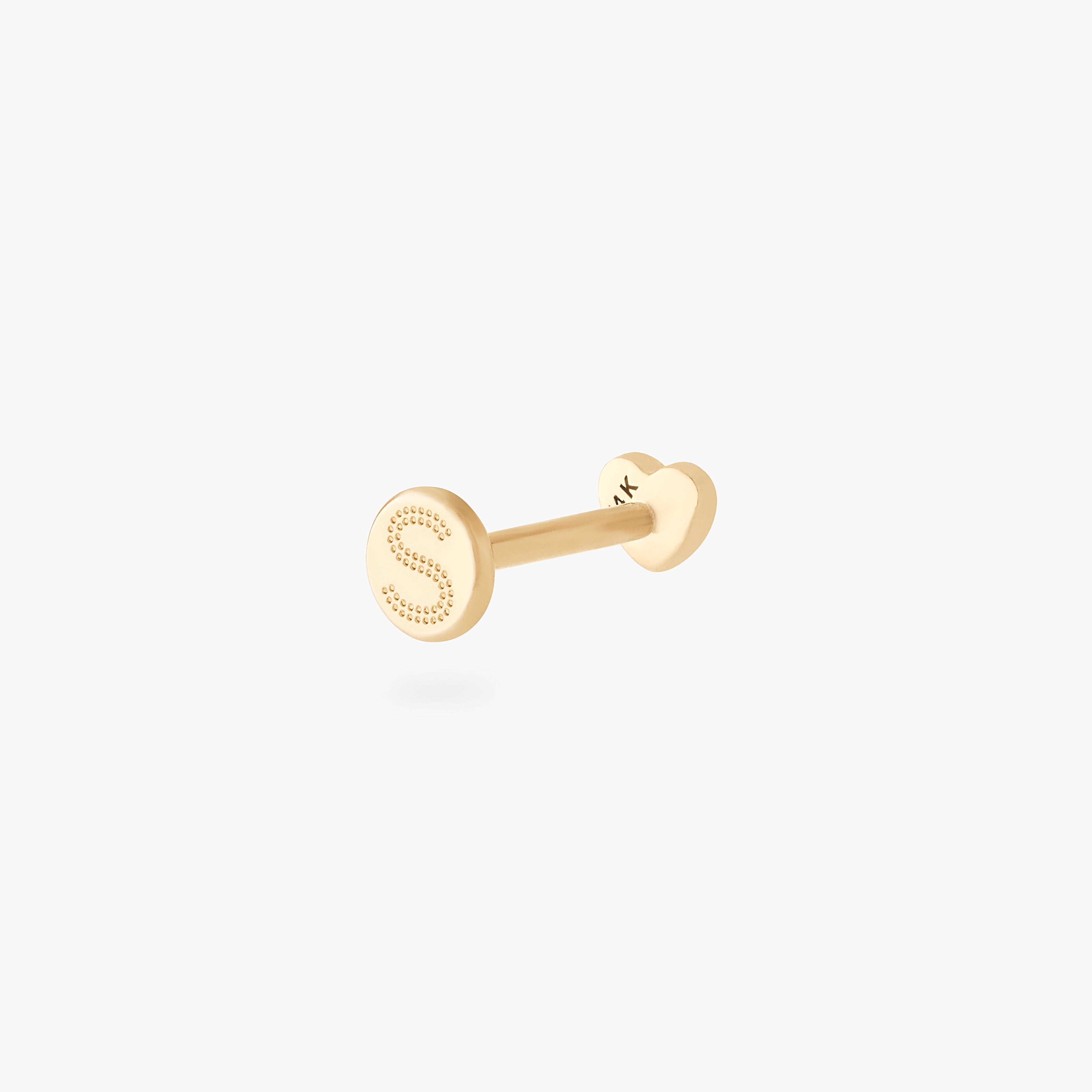 14K Heart Flatback