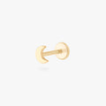14K Moon Flatback
