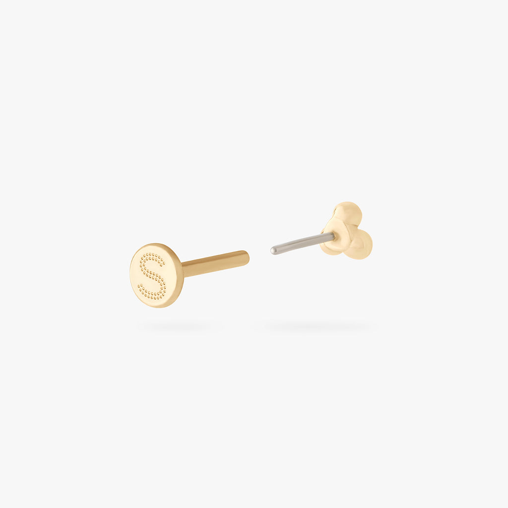 14K Trinity Ball Flatback