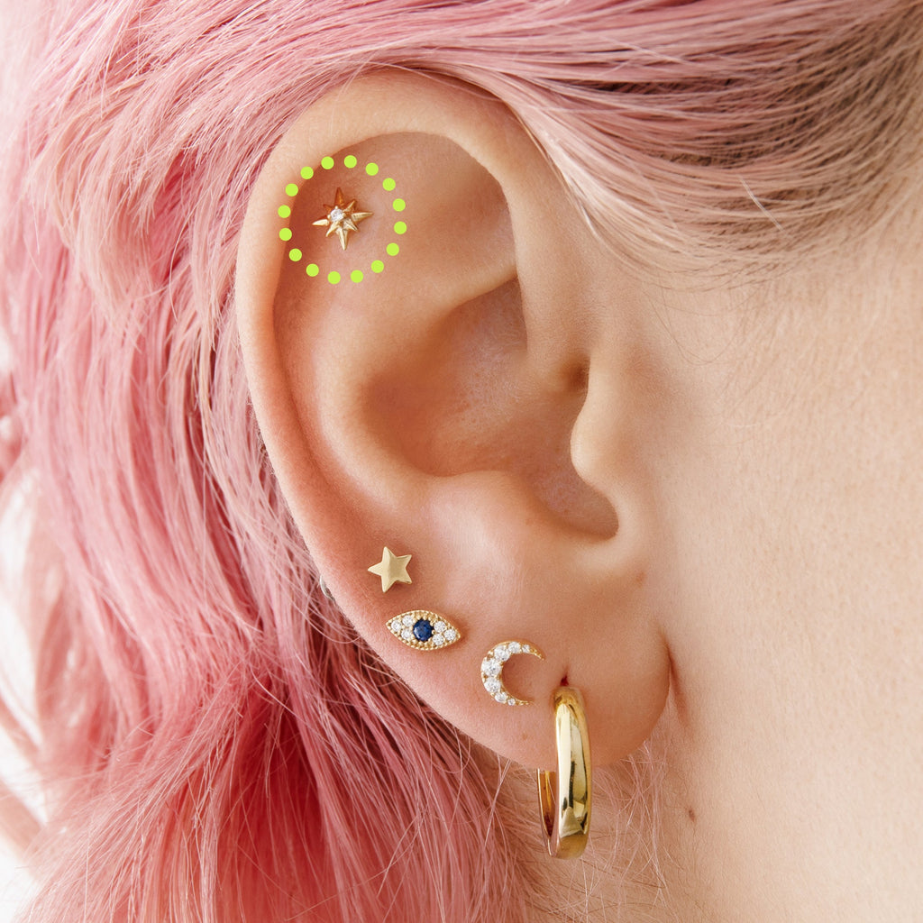 14K Twinkle Clear