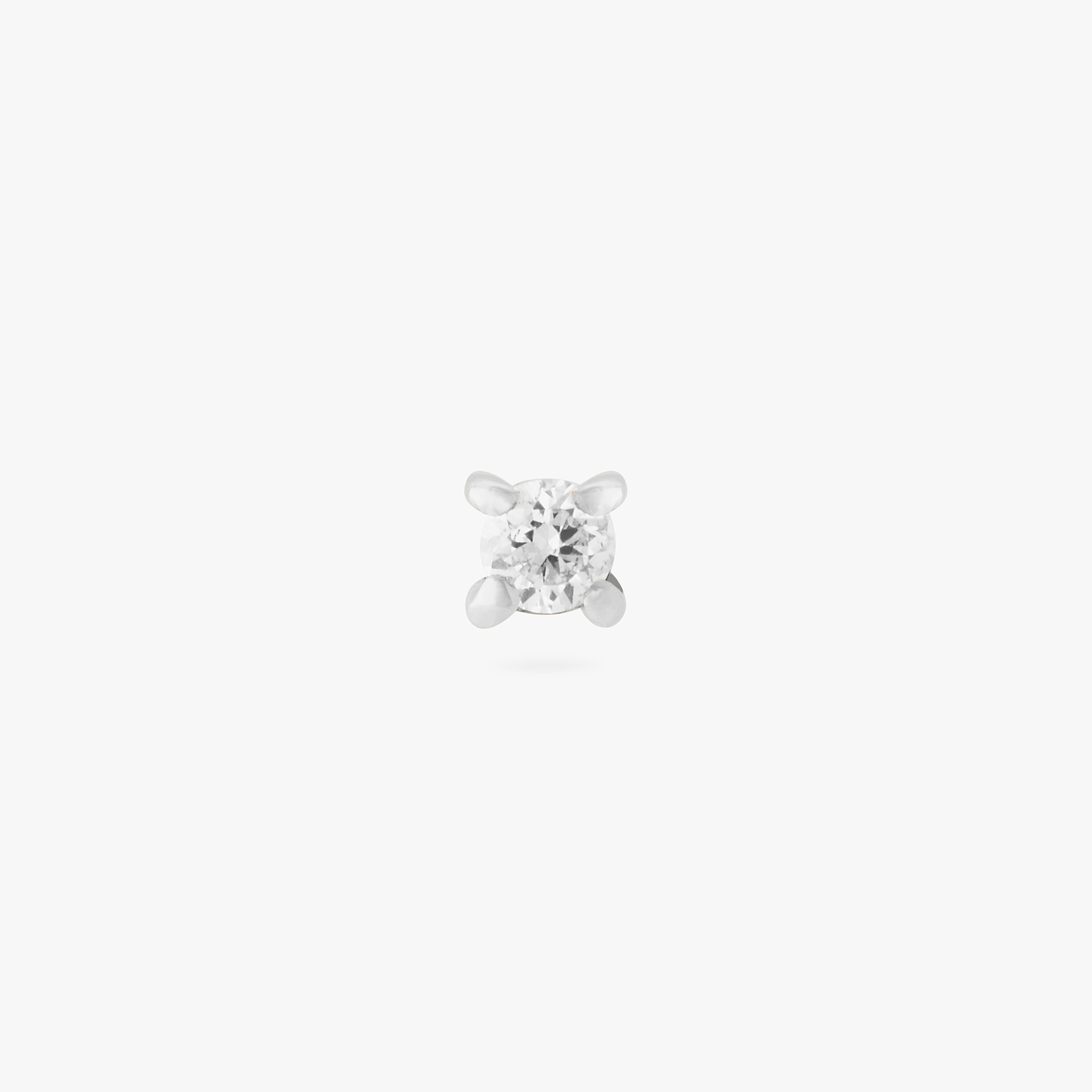 14K Round Prong Diamond