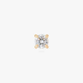 14K CZ 4mm