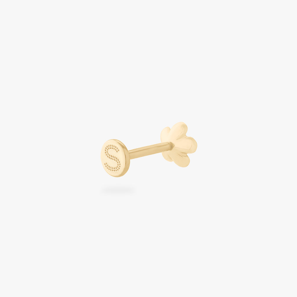 14K Pearl Daisy Flatback