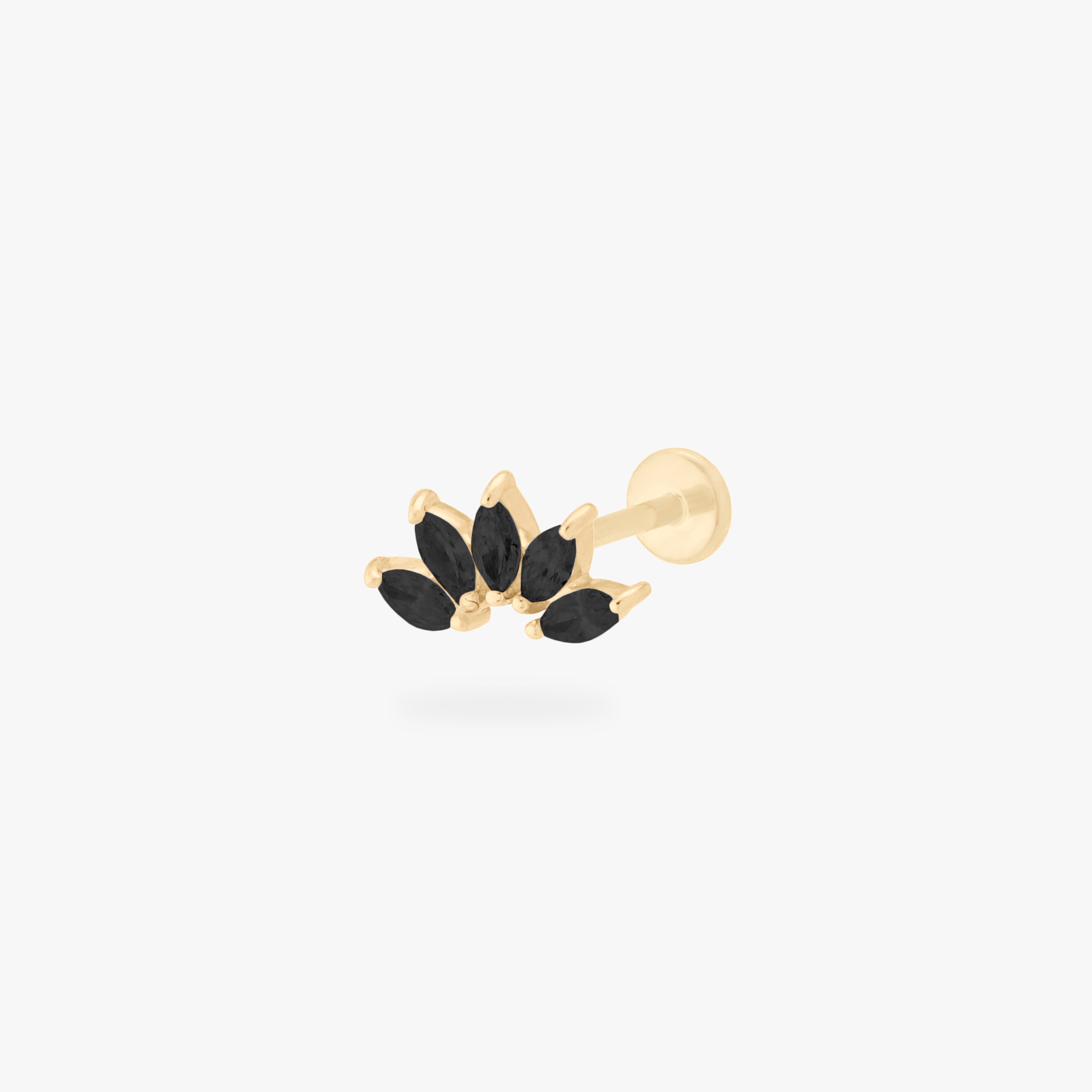 14K Crown Flatback
