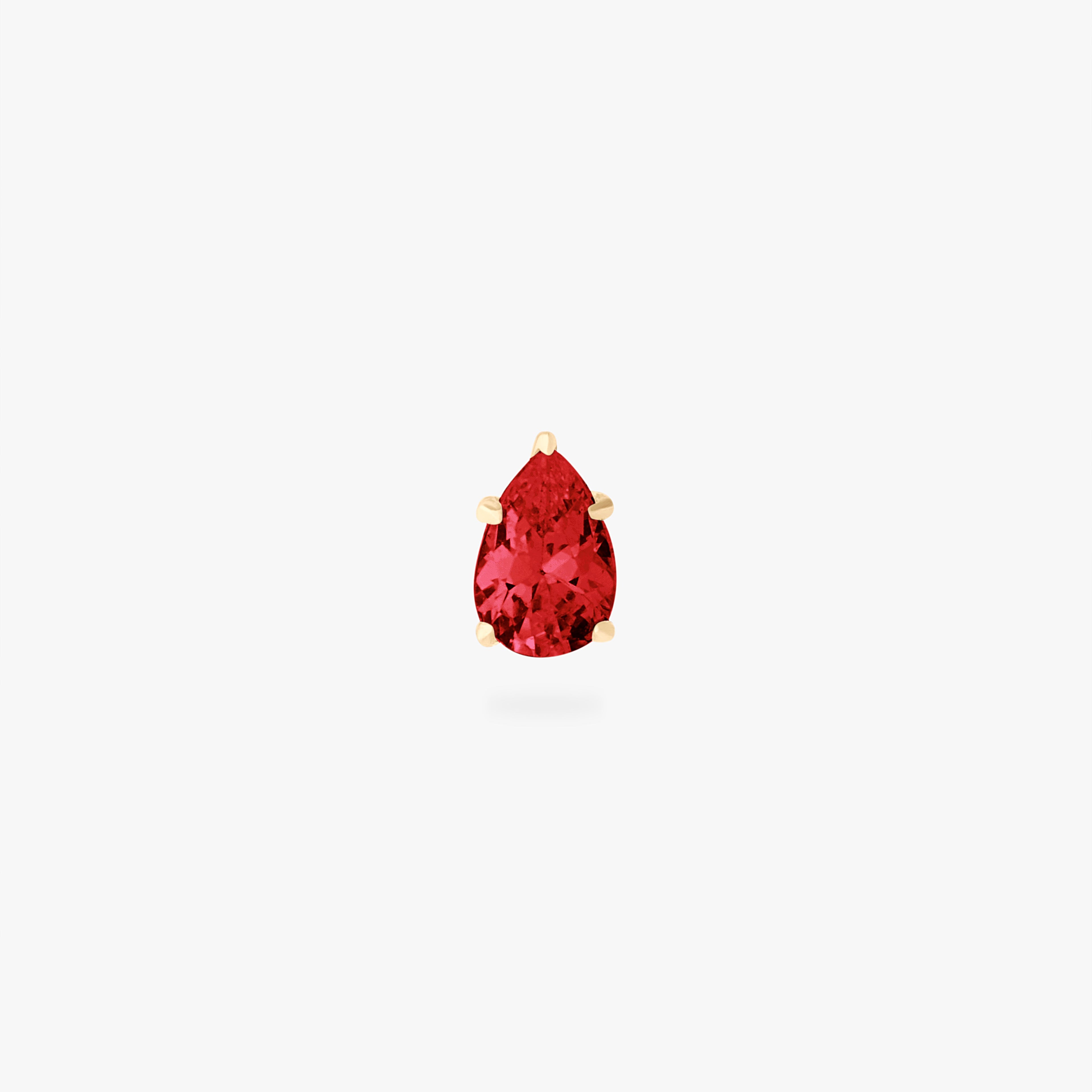 14K CZ Pear