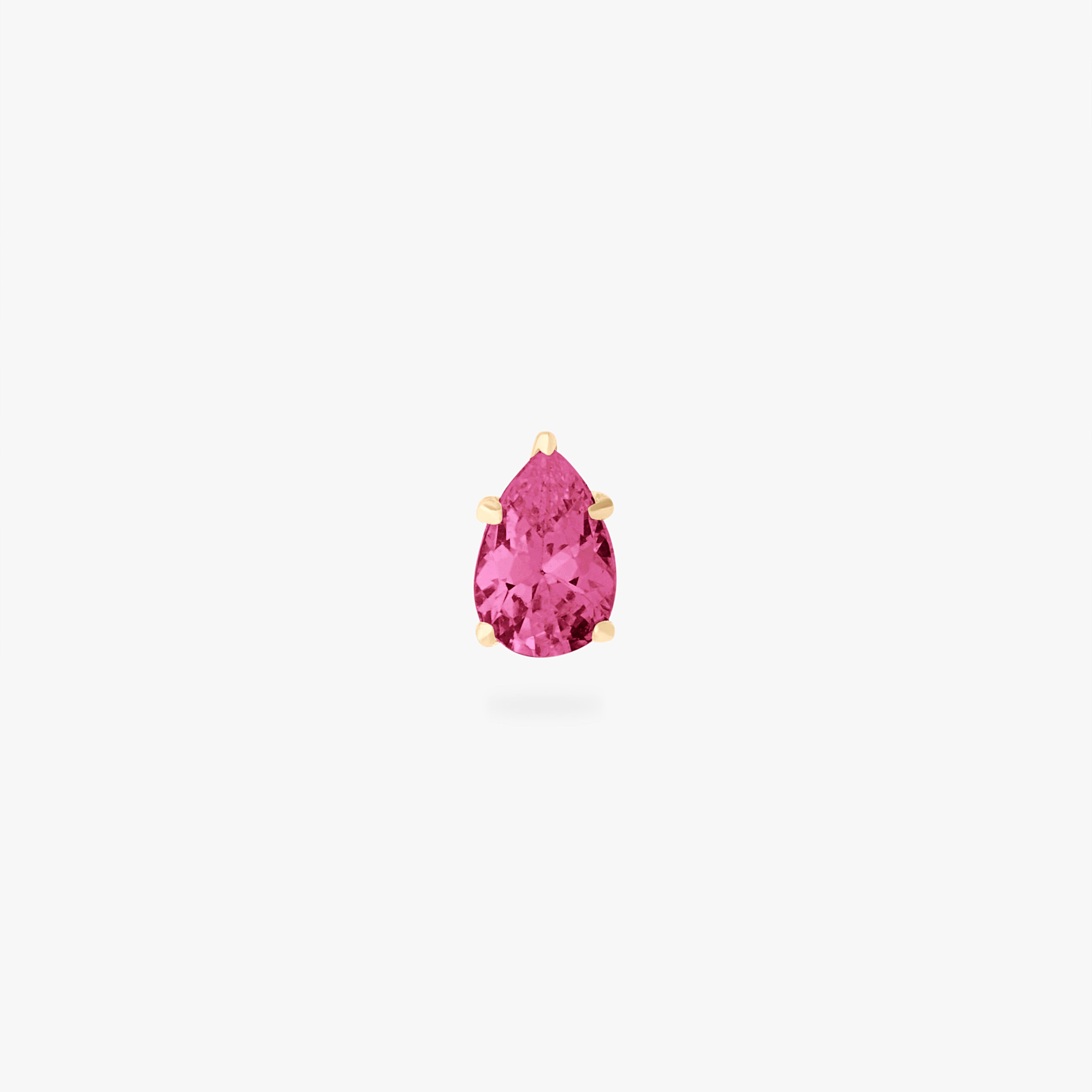 14K CZ Pear